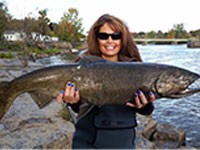Chinook King Salmon Fishing in Salmon River NY
